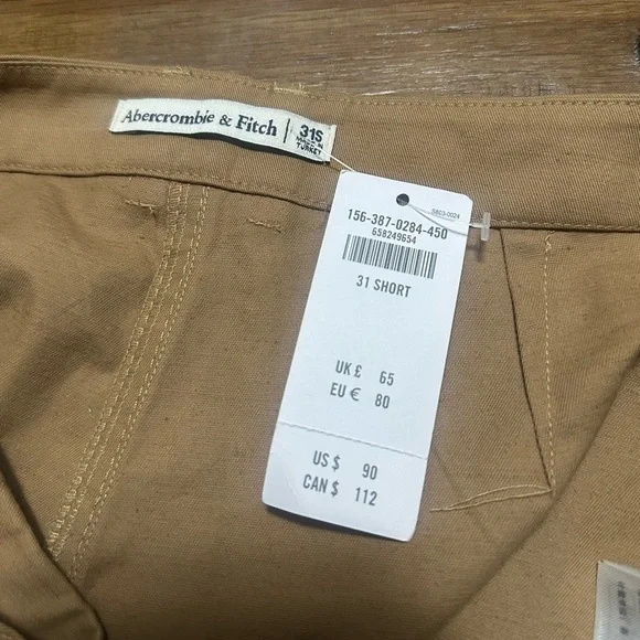 NWT Abercrombie & Fitch Wide Leg Pants 31 Short - Picture 3 of 3